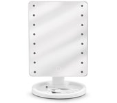 Espejo de maquillaje de sobremesa USB iluminado por LED con LED