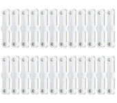 Paquete de 24/50 tiras autoadhesivas para mosquiteras para ventanas y puertas, clips de fijación para instalar mosquiteras