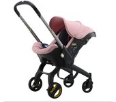 YAZOCO - Cochecito de bebé 4 en 1, carrito multifuncional de paisaje alto, puede sentarse, ligero, reclinable, plegable