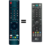 Mandos.tv M2631D para LG mando a distancia programado