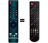 Mando a distancia programado para TV modelo LED32H50 de UNITED