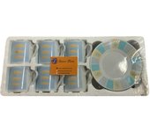 SANCO STORE- Juego de seis tazas y 6 platos de café de porcelana