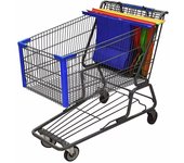 4 Bolsas para comprar en el supermercado, bolsas para colocar en el carro de la compra reutilizables y plegables