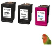Nobrand Cartuchos de Tinta HP 301XL para Impresoras HP - Pack de 3