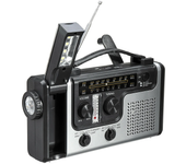 Radio Portátil Multifunctional With Generador De Manivela Solar Y Dinamica AM/FM/SW1 With Indoor LED De Lectura Y Climate Prevision