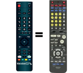 Mandos.tv RC942 para DENON mando a distancia programado