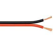 Wentronic LSK 2X0.75, 100m - cables de audio (100m, 100m, Negro, 1,5 mm (0.0591"))