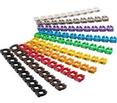 Goobay 72515 soporte para manguito de identificación de conductor Multicolor PVC 100 pieza(s)