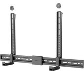 Soporte de barra de sonido para tv universal, negro, soporte seguro y discreto con pies acolchados para todas las barras de sonido habituales.