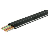Goobay 93308 cable telefónico 100 m Negro