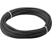 Goobay 55045 Alambre Trenzado de Cobre 1 núcleo Aislado/Cable Trenzado de Cobre/núcleo de Alambre Campana 18 x 0,1mm / Cable Trenzado AWG 26 / Cable Trenzado Negro 10m
