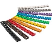 Goobay 72514 soporte para manguito de identificación de conductor Multicolor PVC 100 pieza(s)