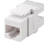 Goobay Keystone Cat5 UTP LSA Blanco - Divisor de red (Blanco)