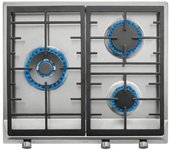 Placa Gas Natural - TEKA EX6013GAIALDR, 3 Zonas, 60 cm, 4000 W