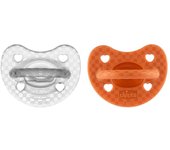 Chicco Physioforma Luxe Chupete Silicona Gris y Naranja 16-36 meses