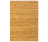 LOLAhome Alfombra de salón de bambú natural de 200x140 cm
