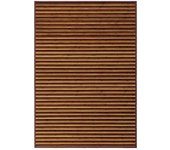 LOLAhome Alfombra de salón de bambú marrón de 200x140 cm