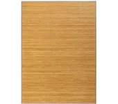 LOLAhome Alfombra de salón de bambú marrón de 250x180 cm