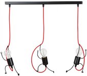 Regleta de techo infantil mime negro (3 luces)