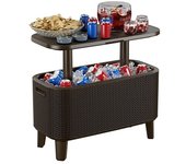 Keter Nevera portátil Bevy Bar (L x An x Al: 83 x 40,5 x 50 cm, Marrón)