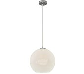 Lámpara colgante redonda Bola rayas (20 W, Ø x Al: 300 mm x 30 cm, Blanco, E27)