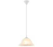 Lámpara colgante redonda Alabastro (20 W, Ø x Al: 300 mm x 13 cm, Blanco, E27)