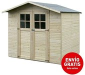 Décor et Jardin Caseta para jardín Lode (Medidas ext. (An x Pr): 212 x 182 cm, Espesor de pared: 12 mm, Natural)