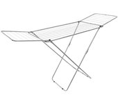 Tendedero con alas Capry (Longitud cuerda de tender: 18 m, L x An x Al: 179 x 55 x 106 cm, Blanco)
