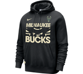 Milwaukee Bucks Club Courtside Sudadera con capucha Nike de la NBA - Hombre - Negro (L)