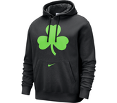 Boston Celtics Club City Edition Sudadera con capucha de tejido Fleece Nike de la NBA - Hombre - Negro (L)