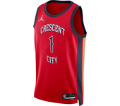 Zion Williamson New Orleans Pelicans 2023/24 Statement Edition Camiseta Jordan Dri-FIT NBA Swingman - Rojo (XS)