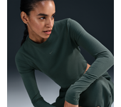 Nike Sportswear Chill Knit Camiseta corta de manga larga y ajuste entallado - Mujer - Verde (M (EU 40-42))