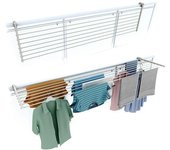 Foxydry Duo 202 cm tendedero de balcón abatible y plegable DUO-200