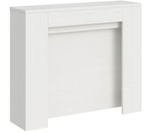 Itamoby Consola extensible 90x25/211 cm efecto madera fresno blanco