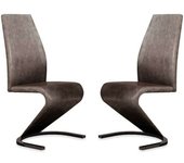 duehome Pack 2 sillas de comedor rin tejido, marengo, 45 x 100 x 64cm