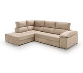 Velare Sofá chaise longue cama con arcón derecha beige 264x145x105