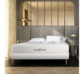 Royal palace bedding Somier blanco + colchón con muelles y viscoelástica 120 x 190
