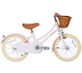 Banwood Bici clásica rosa claro acero con pedales niños 4-7 años