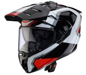 Caberg Tanami Scram Casco de motocross - Negro Blanco Rojo (M)