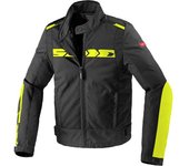 Spidi Solar Tex Chaqueta textil motocicleta - Negro Amarillo (3XL)