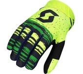 Scott 450 Noise Guantes de Motocross - Verde Amarillo (2XL)