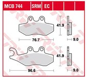 TRW Lucas Almohadilla de freno Sinter Scooter MCB744SRM -