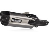 Akrapovic Slip-On Line Titanio Silenciador trasero - Negro Gris