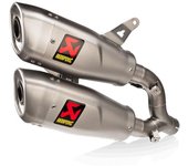 Akrapovic Slip-On Line Trasero Silenciador de titanio - Plata