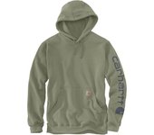 Carhartt Midweight Sleeve Logo 2025 Sudadera con capucha - Verde (XS)