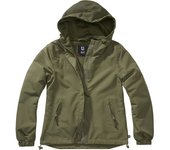 Brandit Summer Windbreaker Chaqueta de dama - Verde (XL)