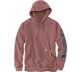Carhartt Midweight Sleeve Logo Sudadera con capucha - Rojo Azul (XS)
