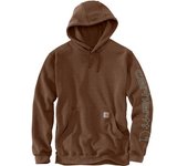 Carhartt Midweight Sleeve Logo Sudadera con capucha - Verde Marrón