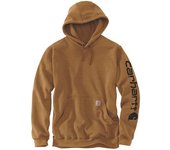 Carhartt Midweight Sleeve Logo Sudadera con capucha - Marrón