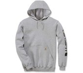 Carhartt Midweight Sleeve Logo Sudadera con capucha - Gris